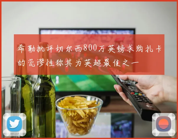 希勒批评切尔西800万英镑求购扎卡的荒谬性称其为英超最佳之一